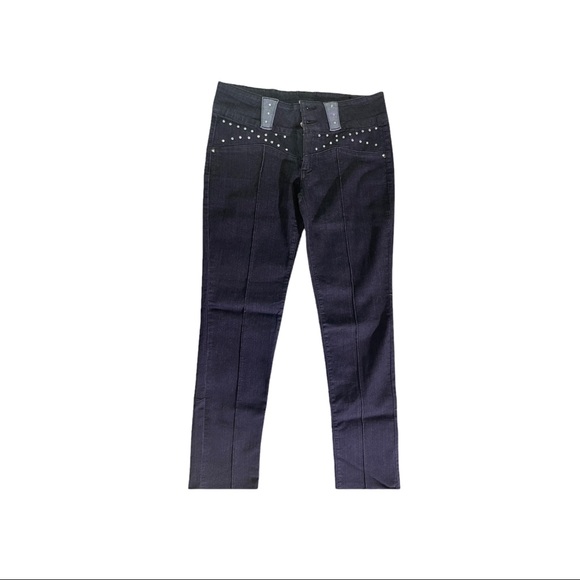 Vintage black Jeans with Rhinestones size 13 - Picture 2 of 7